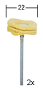 PROXXON RUSKINDSSKIVE 2 STK M/SKAFT